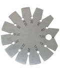 Pro Grade Knife Angle Finder Bevel Gauge Stainless Steel Round Shape 15 To 120 Degree with marked graduations