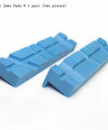 Tough Badass 5 Inch Vise Soft Jaw Pads With Rock Solid Grip Multi Groove Texture Magnetic Polyurethane Vise Inserts For Woodworking Plumbing And Jewelry No Sweat Smooth Fit Protective Shields That Guard Most Standard Metal Clamps Perfectly 1 Pair on white background.