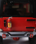 1 Pack Realistic Fire Extinguisher Decoration With Sticker For One Tenth Scale RC Rock Crawler Axial SCX10 RC Car rear view