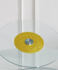 Large Round Lazy Susan Turntable With Swivel Assist System, 100 Cm Diameter Glass Serving Tray, Silent Smooth Spin visible