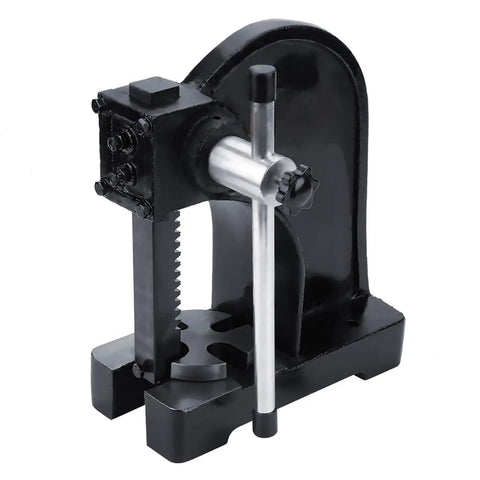 Straight Shooting 1 Ton Manual Desktop Punch Press And Arbor Press Tool Built From Heavy Duty Carbon Steel For Hassle Free Riveting And Bearing Installation A Rock Solid Workshop Beast That Gets The Job Done Right
