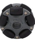 58mm Wheel For Robot Kits Built To Take A Beating, Double Row Rotating Directional Wheel With Hub For Motor Axle, Front View