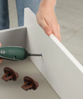Installation of 4 Piece Drawer Slide Kit With Reliable Bottom Rail Support, Quiet Plastic And Metal Glides for drawer assembly