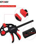Bar Clamp Woodworking Set With Quick Release Converts To Spreader 6 Piece Clamp Kit Includes 24 Inch 12 Inch And 6 Inch Clamps