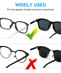 Soft Silicone Eyeglass Nose Pads With Air Chamber For Comfort And Anti Slip Grip Self Adhesive Cushioned Nose Pad Set For Glasses And Sunglasses Heightened Fit And Reduced Slippage 10 Pairs Clear installed on various glasses types, compatible except screw-in.