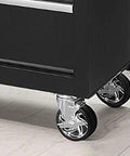 Built Like A Tank Steel Tool Cabinet With Multiple Lockable Drawers For Heavy Duty Garage Setups And Rust Resistant Workshop Storage on wheels.