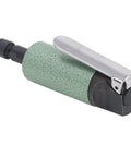 Turbocharged 25000RPM Air Die Grinder Pneumatic High-Speed Rotary Tool close-up with green textured grip and metal lever.