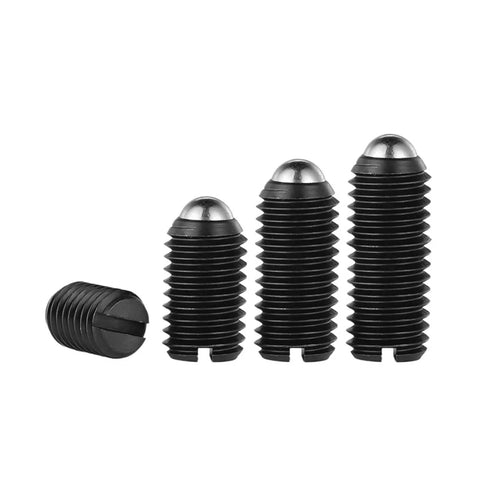 Built Different Spring Loaded Ball Plungers Delivering Dead Simple Positioning Grade 12.9 Black Steel Set Screws 10 Pack