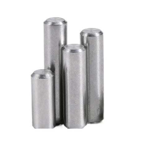 High Performance 304 Stainless Steel Cylindrical Dowel Pins Set With Round Heads And Flat Ends For Easy Install, four sizes.