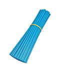 Bundle of light blue PVC 72 Pcs Dirt Bike Spoke Covers Kit With Dustproof Wheel Rim Skins Wraps Guards And Bicycle Tire Trim Decoration Protector