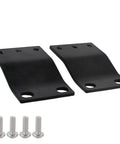 1U Rack Adapter Bracket Converts 23 Inch Rack To 19 Inch Mounting For Servers And Network Gear with screws, black steel