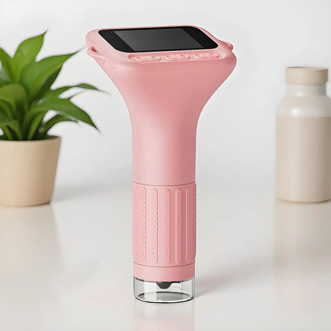 Portable Handheld Microscope For Kids With High Magnification, Lightweight Classroom Science Tool For Students, Pink Design