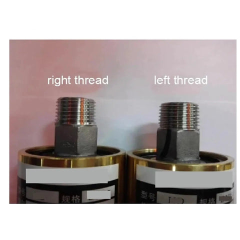 Brass Rotation Union 1-3/8 Inch DN25 To DN10 Water And Air Swivel Coupling Heavy Duty Two-Way Rotary Joint Left Thread 360 Degree Rotating Fitting Built To Handle Tight Spaces And Leak Free Performance, showing right and left thread ends