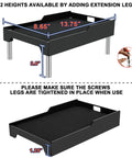 Dimensions of Hella Sturdy Raised Dog Feeder Stand And Elevated Cat Food Holder with adjustable height legs.