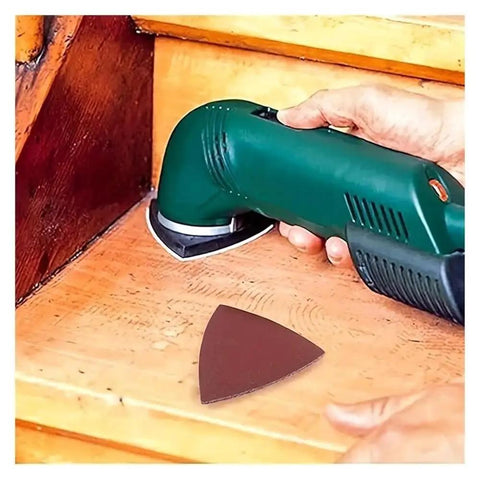 Get ready to crush your DIY projects with these awesome 30 Piece Set Of 80mm Triangular Sanding Discs featuring hook and loop back in use.