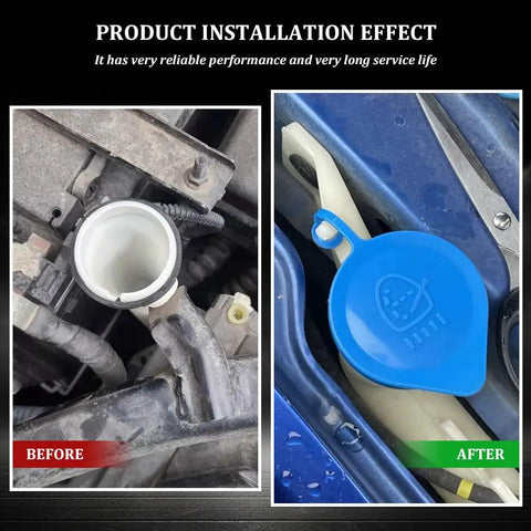 Windshield Washer Fluid Reservoir Cap For Honda Accord Civic CRV CRX Fit And More Replacement Tank Cap Small Ring Lid Cover Compatible With OEM 38513-SB0-961 Easy Install Durable And Leakproof installed on car engine