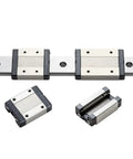 Precision Linear Rail Kit For 100 To 570mm With C Type And H Type Carriage Blocks For CNC And 3D Printer Builds, showing rail and blocks