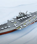 Premium Series USS Midway Aircraft Carrier 3D Metal Model Kit For Adults DIY Ready displayed completed