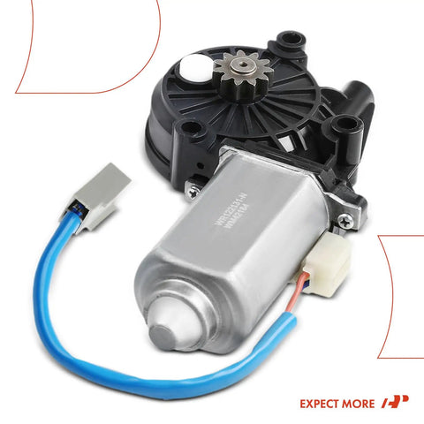 Rear Right Power Window Lift Motor Direct Fit OE Replacement For Ford F150 F250 F350 F450 Super Duty Heavy Duty 1994 To 1998 Passenger Side 2 Pin Plug Connector