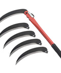 Folding Harvest Sickle With Manganese Steel Blade, 17 Inch Folding Garden Tool and four spare blades