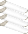 Dimmable 2 Foot LED Flush Mount Ceiling Light 20W 2200lm Cool White 4000K Kitchen Fixture Four Pack