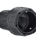 Black Universal 1 1/4 Inch Vacuum Hose Connector For Dust Extractors And Tool Shrouds, Swivel Design, Quick Connect With Positive Lock