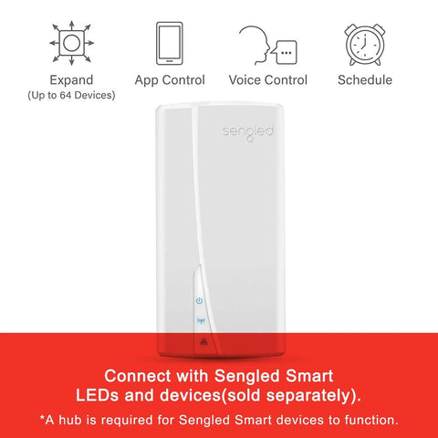 Smart Zigbee Home Hub For Lighting And Accessories, Control Up To 64 Devices With Easy Setup, Works With Alexa And Google Assistant