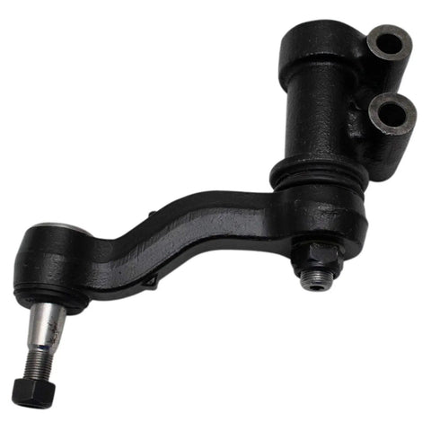 Idler Arm And Bracket Assembly Plus Pitman Arm Steering Upgrade Kit For Easy DIY Install Includes Idler Arm Bracket And Pitman Arm For Dependable Steering Linkage On Compatible Trucks And SUVs black cast metal steering linkage