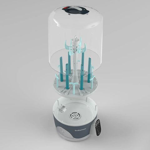 Ultra Fast Steam Sterilizer And Dryer For Baby Bottles Pacifiers And Pump Parts With HEPA Drying Complete Sanitization open view