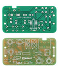 Top and bottom view of PCB from Hands On FM Radio Soldering Kit For Makers And Students 76MHz 108MHz Build A Simple Radio Module