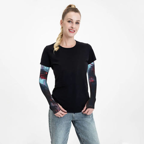 Mechanical Dragon Cooling Arm Sleeves Solar Armor For Men And Women Outdoor Sports Grind Daytime Shield Sweat Season Protector Moisture Wicking Chill Vibes Guaranteed Straight Up Summer Heatwave Essential