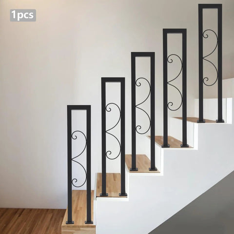Rock Solid U Shaped Stair Handrail With Polished Stainless Steel Metal Railing And Heavy Duty Base for stair support in a home setting.