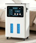 99.99 Percent Pure Hydrogen Generator And Inhalation Machine With Easy To Use Touchscreen Display, portable unit with wheels.