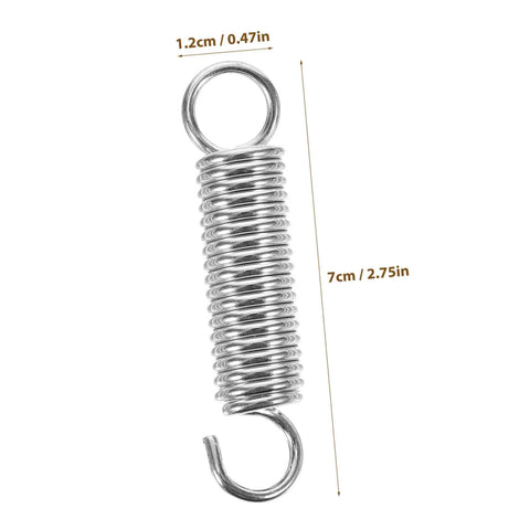 Top Tier 10 Pcs Stainless Steel Extension Springs With Hook Ends For Electrical Appliances Autos And Machinery Strong Load Bearing DIY Repair Kit That Gets The Job Done Right, 7x1.2cm