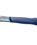 Close-up of USA-made grip on Rock Pick 17 Inch Geologist Tool With Pointed Tip And Chisel End, shock reduction grip visible.