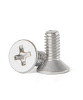 Heavy Duty M4 X 10mm Phillips Flat Countersunk Machine Screws In Top Shelf 304 Stainless Steel rust resistant full thread fasteners