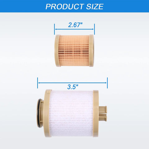 Diesel Fuel Filter Replacement For Ford 6.0L Power Stroke V8 2003 2004 2005 2006 2007 F250 F350 F450 F550 Super Duty And 2003 2005 Excursion product size