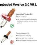 Upgrade 2.0 Ceramic Hotend Kit 0.4mm For Flashforge Adventurer 5M And 5M Pro Quick Detachable comparison with previous version