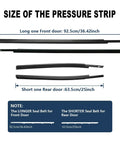 Toyota Tundra Window Molding Weather Stripping Seal Kit size detail for Double Cab 2007-2019 with front and rear measurements