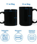 Custom Skateboarding Travel Mug Personalized Gift For Skateboard Lovers Black 11 Oz Or 15 Oz Dope Coffee Cup Size Comparison