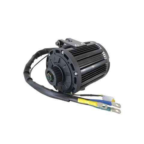 Rock Solid 4000 Watt Brushless Mid Drive Electric Motor For Moped Scooter Atv Go Kart with integrated controller and wiring.
