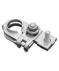 Heavy Duty Positive Battery Terminal Top Post Clamp With Cap And Nuts For Hyundai Kia Tight Bolt On, durable metal construction.