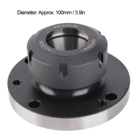 ER 40 Collet Replacement For 100mm Lathe Chuck Heavy Duty 40CR Steel Milling Machine Accessory shown in detail