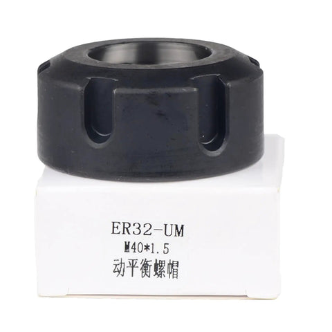 Top Shelf Precision Balanced Collet Nut Rock Solid Clamping Adapter For ER16 CNC Milling And Engraving Tools on packaging.