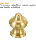 Solid Brass 1/4-27 Lamp Finial Ball Cap Knob For Table Lamps Harp Top Screw Decoration in classic vintage style close-up.