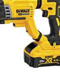 High Octane 20v Max Rotary Hammer Kit Sporting A Rigid D Handle And Fast Adapter Sds Plus Chucks, featuring yellow and black design