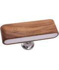 Battery Operated LED Wall Sconce With Remote, Wireless Cordless Bedside Lighting In Black Walnut, 3 Color Temperature shown