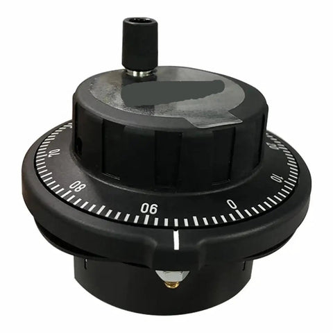 Smooth Operation High Performance Handwheel Pulser Rotary Encoder RE45B For CNC Machines With Precise MPG Control And Easy Installation, black dial