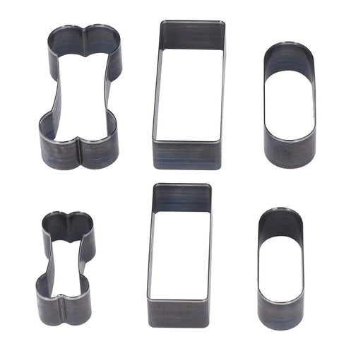 Heavy Duty Leather Cutting Dies Storage Box Hollow Rectangle Oval Metal Hole Punch Cutter Tools For Diy Handmade Home Decor Belt Keychain Jewelry Sturdy Alloy Steel Sharp Long Lasting Precision Cuts Make Them Look Badass Pro Rad Shop, rectangle and oval dies