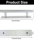 Self Stick Push Pull Helper Handles 10 Pack Silver Cabinet Drawer Pulls Durable ABS Plastic Easy Adhesive Install No Drill No Tools Required for Kitchen Bathroom and Bedroom, 15cm size